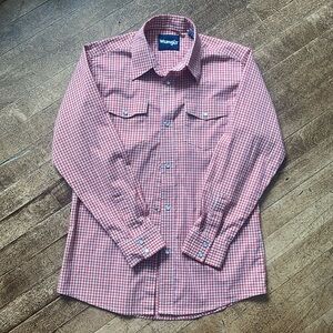 Youth Large Wrangler Pearl Snap Western Shirt
